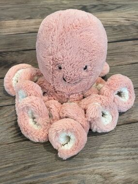 Jellycat Retired Odell the Octopus in Blush Pink Little Size